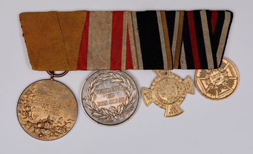 Medal jubileuszowy cesarza Wilhelma I z 1897 r., wybity z okazji setnej rocznicy urodzin cesarza; od
